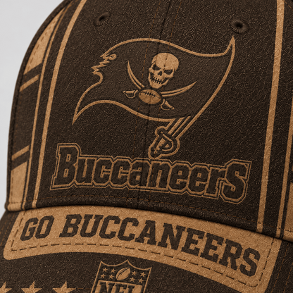 TB x NFL Premium Vintage Leather Personalized Cap for Loyal Fans