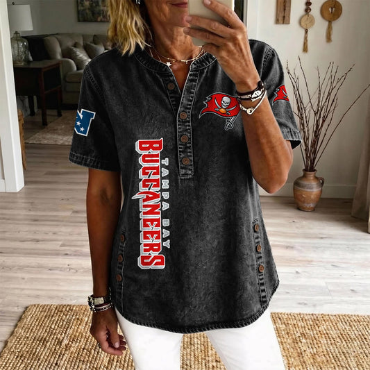 TB x NFL Womenƒ??s Denim Casual Tops DATND LBN 190526