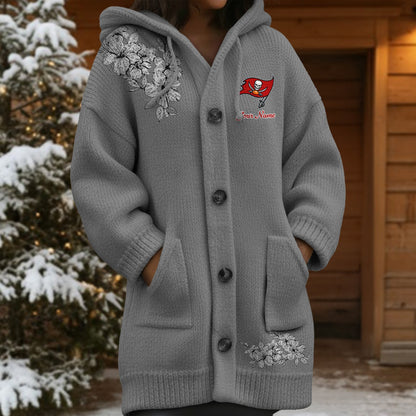 TB x NFL Women's Casual Knitted Hooded Cardigan DATND TANTD 211125