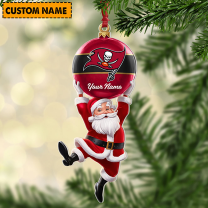 TB x Personalized NFL Acrylic Ornament Christmas DATND TANTD