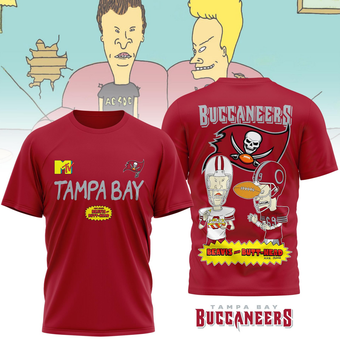 TBB Premium NFL Funny Beavis and Butt-Head Shirt DDT NTL