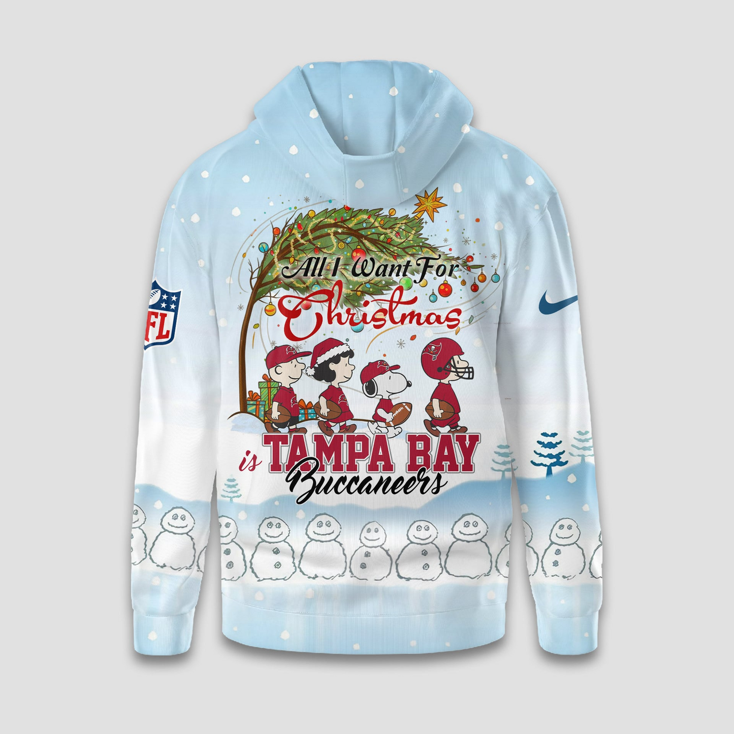 TBB Premium NFL Peanuts Snow Day Hoodie DDT CTND