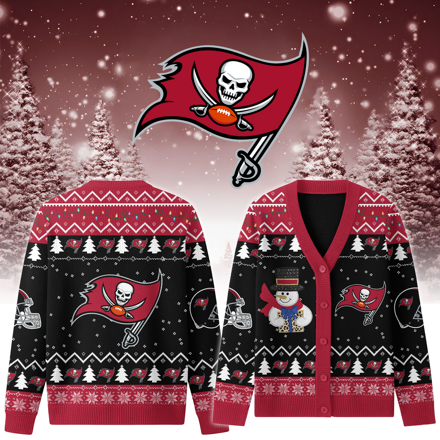 TBB x NFL Premium Knitted Cardigan Jacket DDT CTND