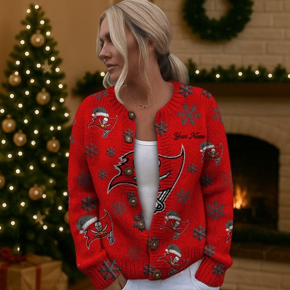 TBB x NFL Women Cardigan Sweater Christmas DDT CTND
