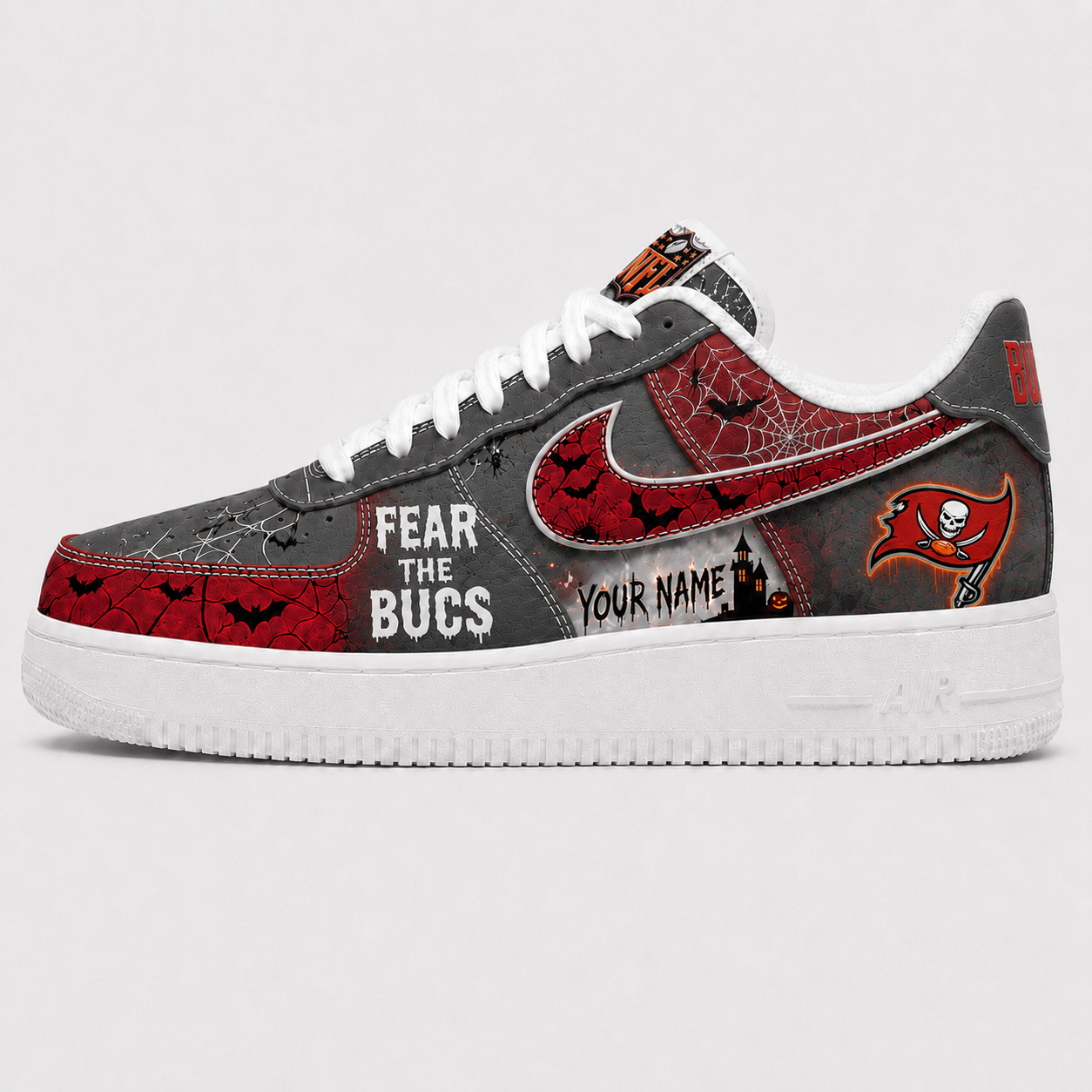 TBB x Premium NFL Fear The Team Halloween AF1 Sneakers