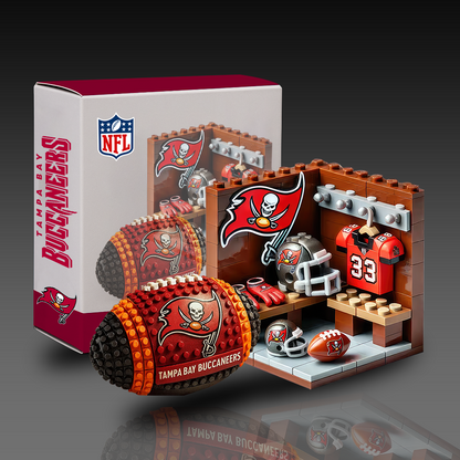 NFL Team Ball & Changing Room Building Block Football Set DDT CTND
