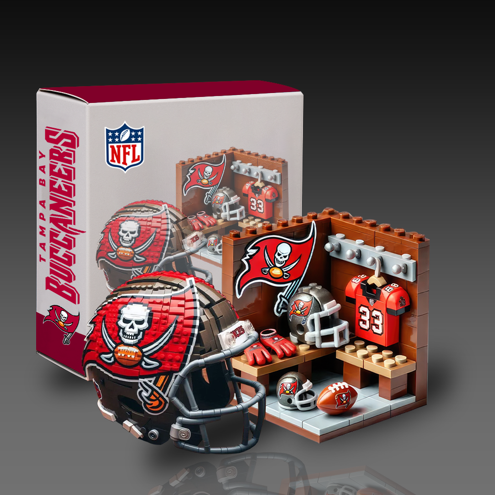 NFL Team Changing Room & Helmets Building Block Football Set DDT CTND