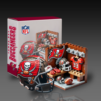 NFL Team Changing Room & Helmets Building Block Football Set DDT CTND
