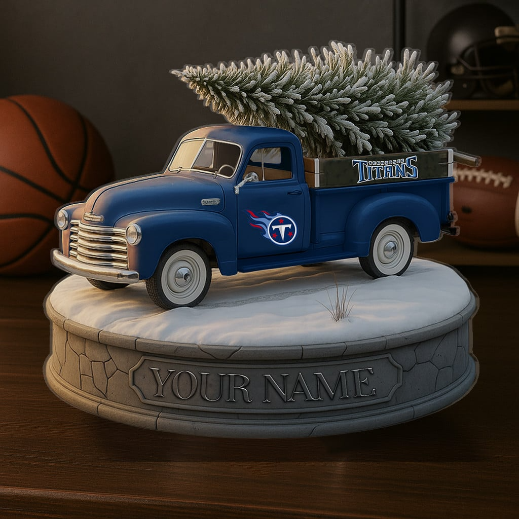 TEN Custom NFL Christmas Acrylic Block Plaque Decor DatND DVT