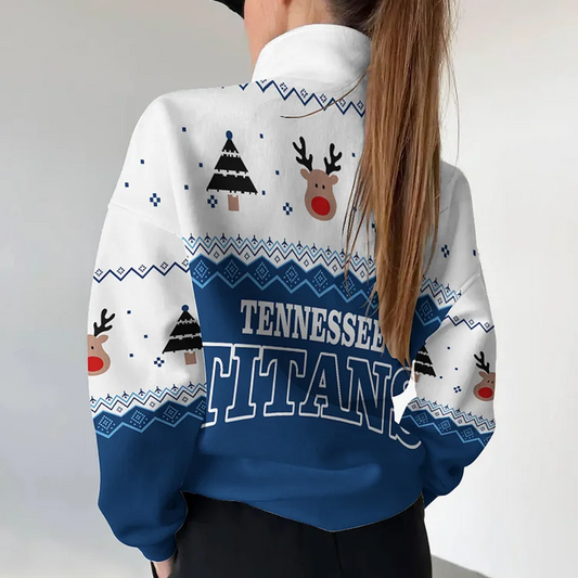 TEN X NFL Women's Outdoor Casual Stand Collar Long Sleeve Pullover DATND THUONGNH