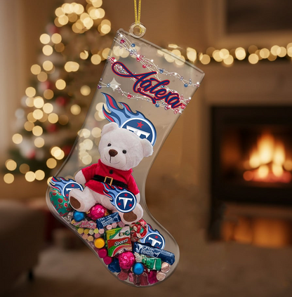 TEN x NFL Christmas Personalized Acrylic Ornament DatND DVT