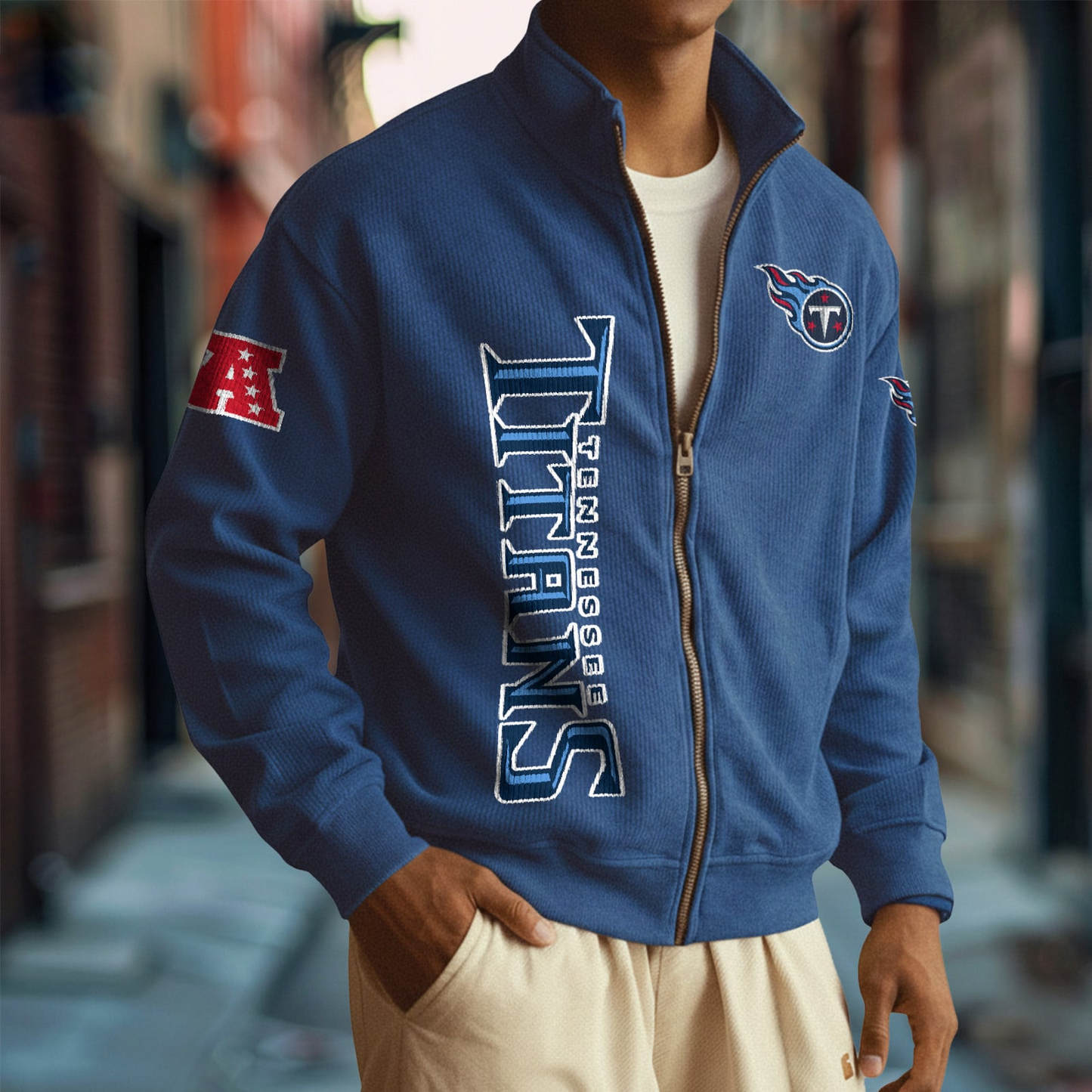 TEN x NFL Corduroy Zip-Up Jacket DatND DVT