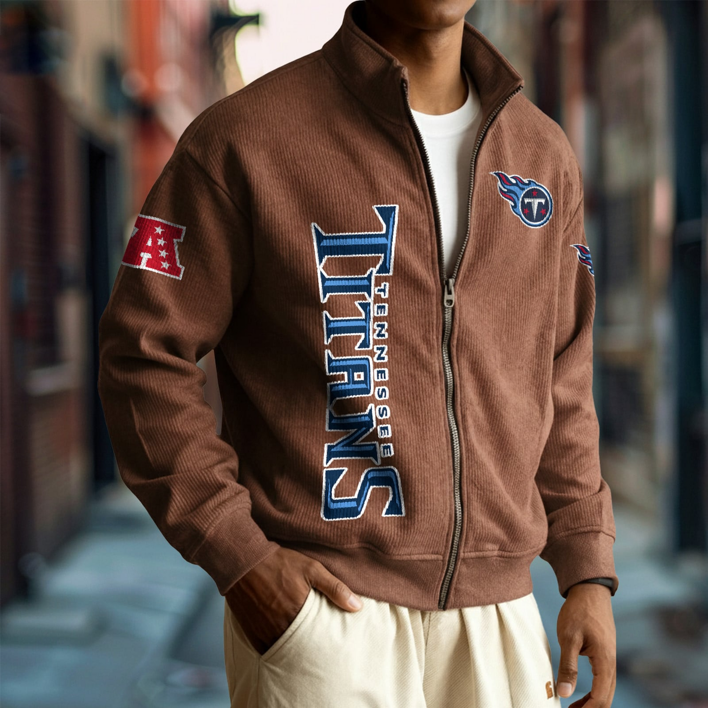 TEN x NFL Corduroy Zip-Up Jacket DatND DVT