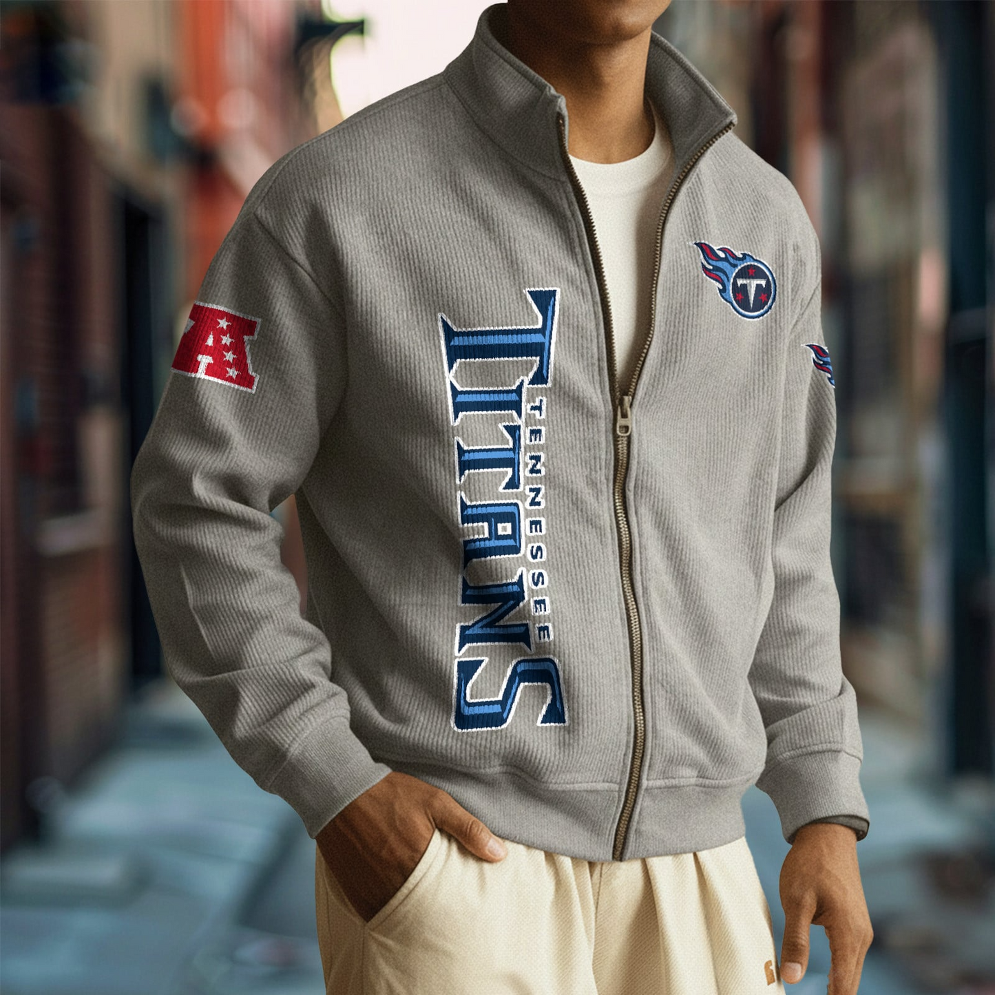TEN x NFL Corduroy Zip-Up Jacket DatND DVT