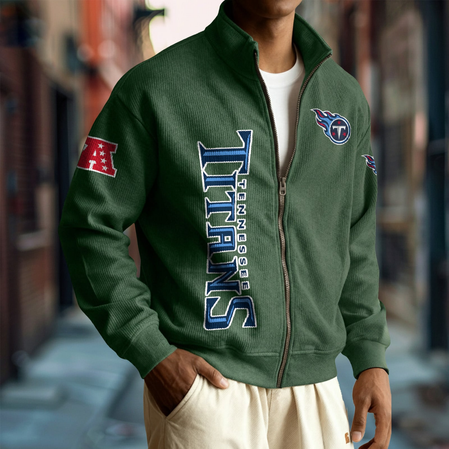 TEN x NFL Corduroy Zip-Up Jacket DatND DVT