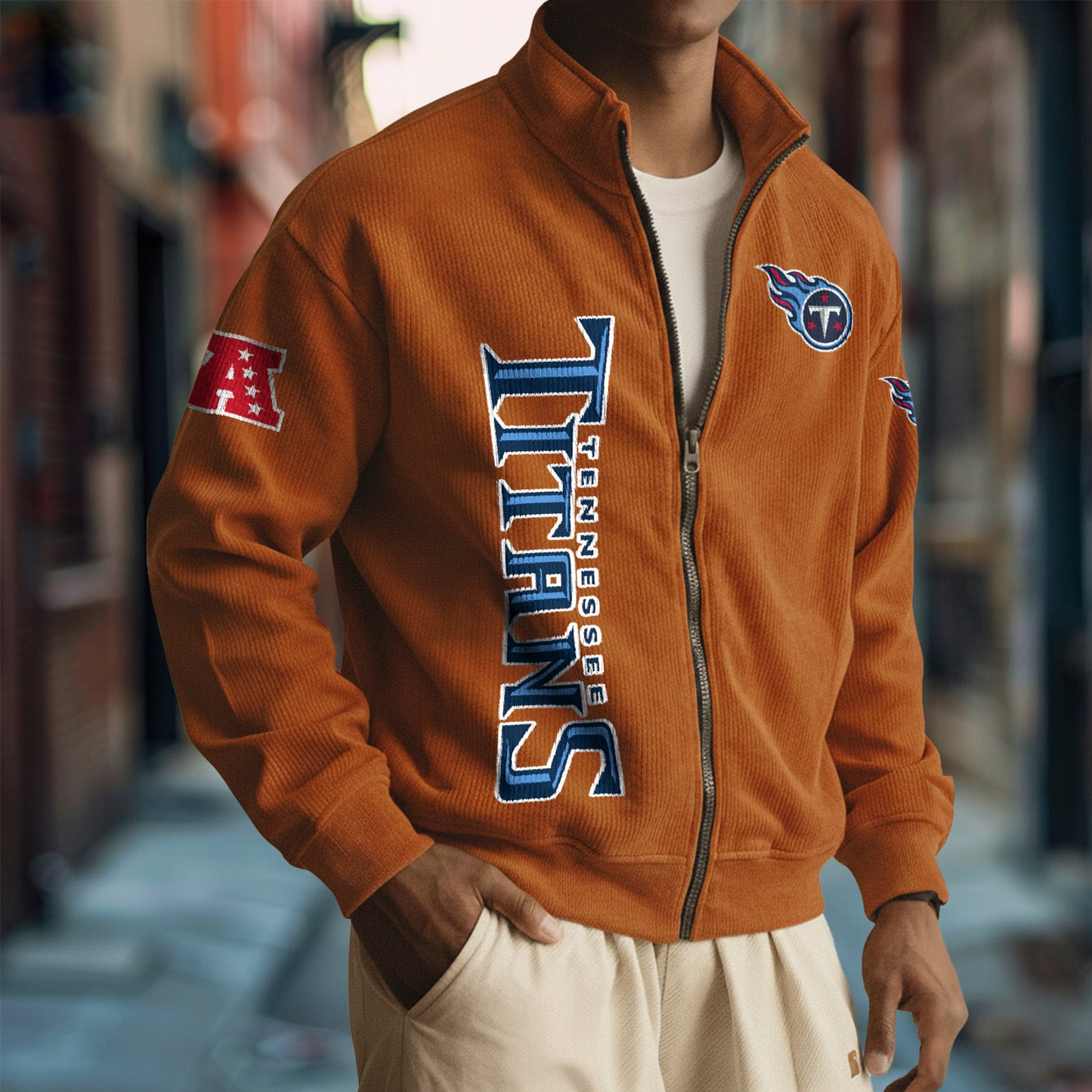TEN x NFL Corduroy Zip-Up Jacket DatND DVT