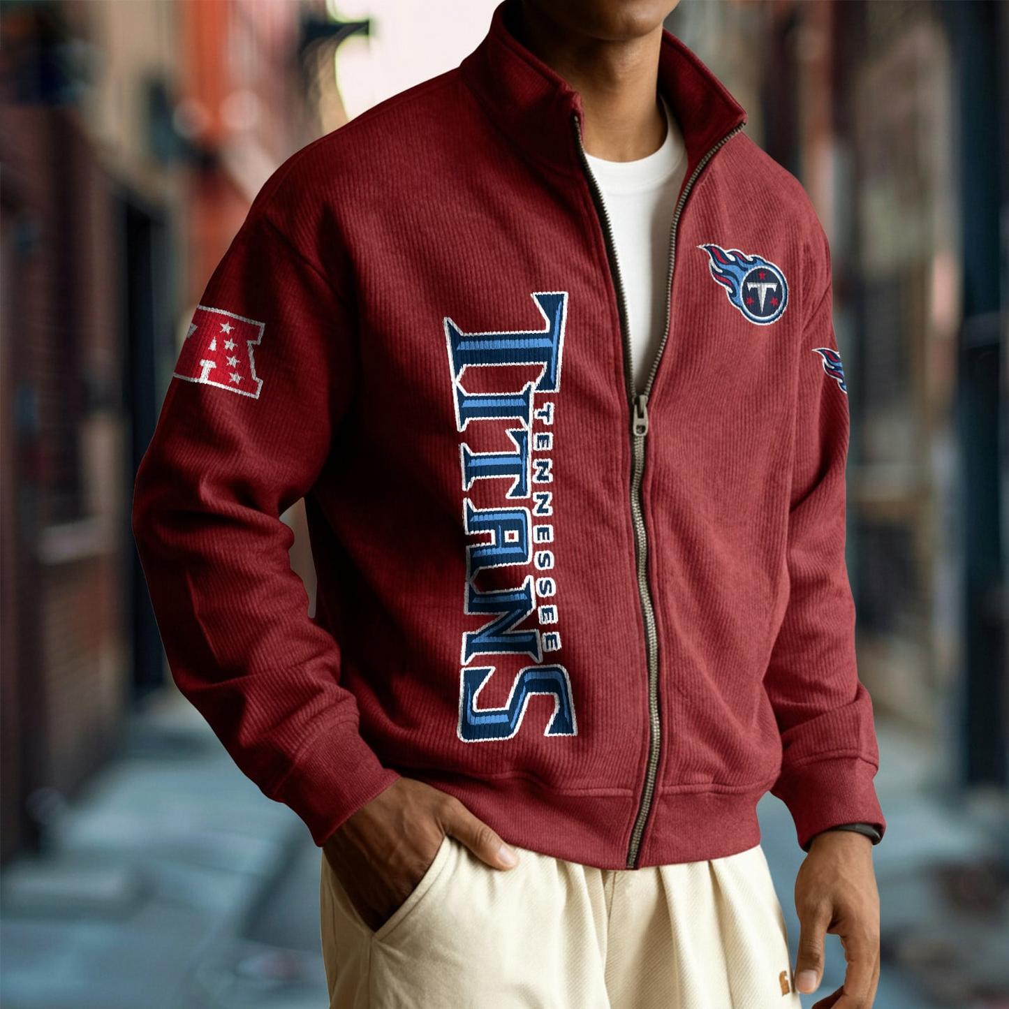 TEN x NFL Corduroy Zip-Up Jacket DatND DVT