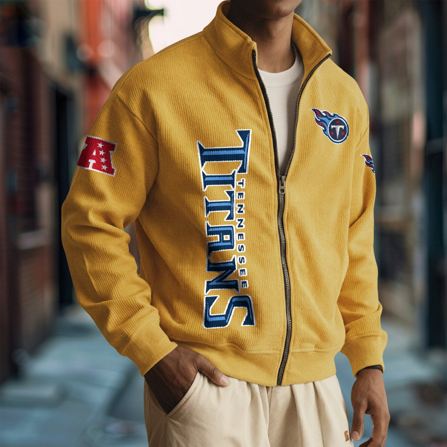 TEN x NFL Corduroy Zip-Up Jacket DatND DVT