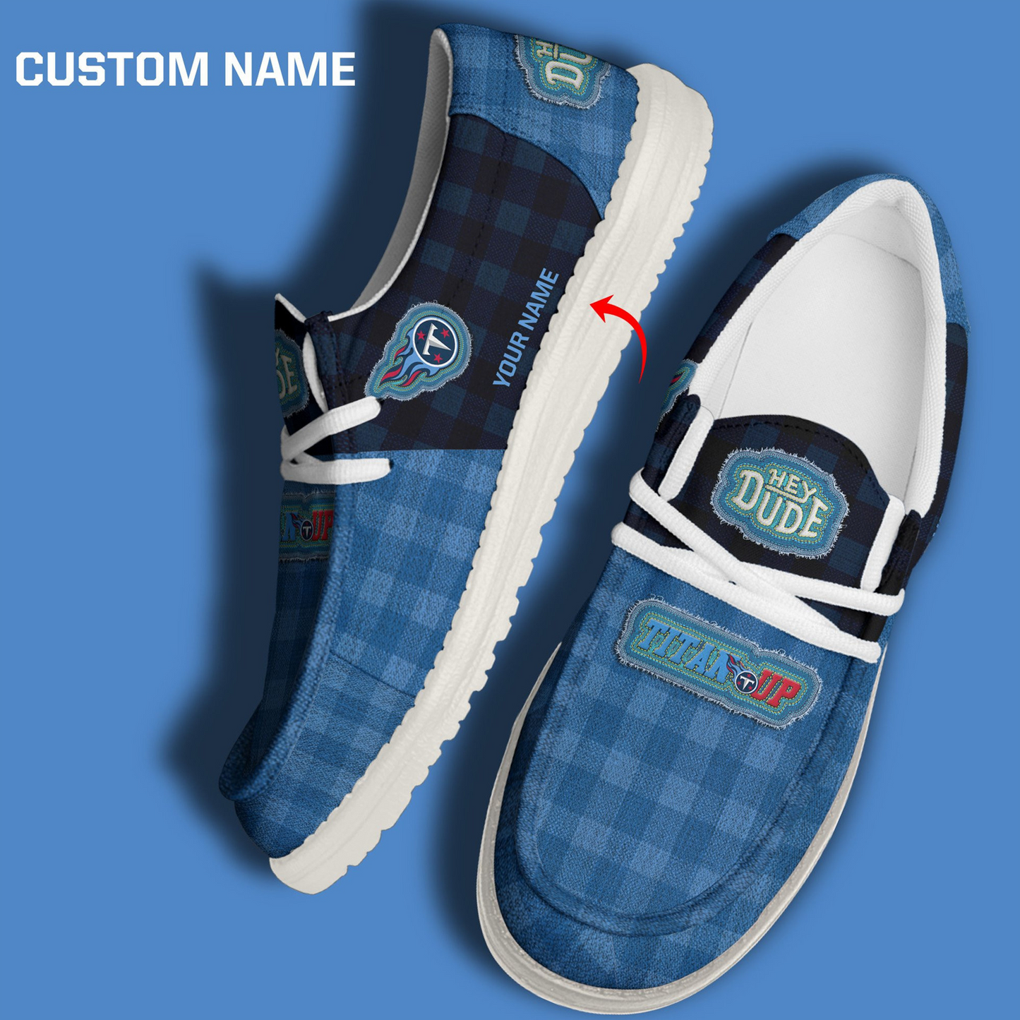 TEN x NFL Premium Hey Dude Shoes DATND TANTD