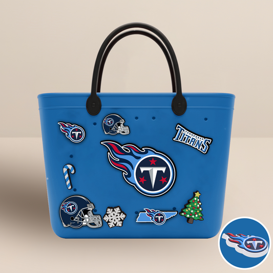 TEN x NFL Rubber Tote Bag with Team Charms DATND TANTD
