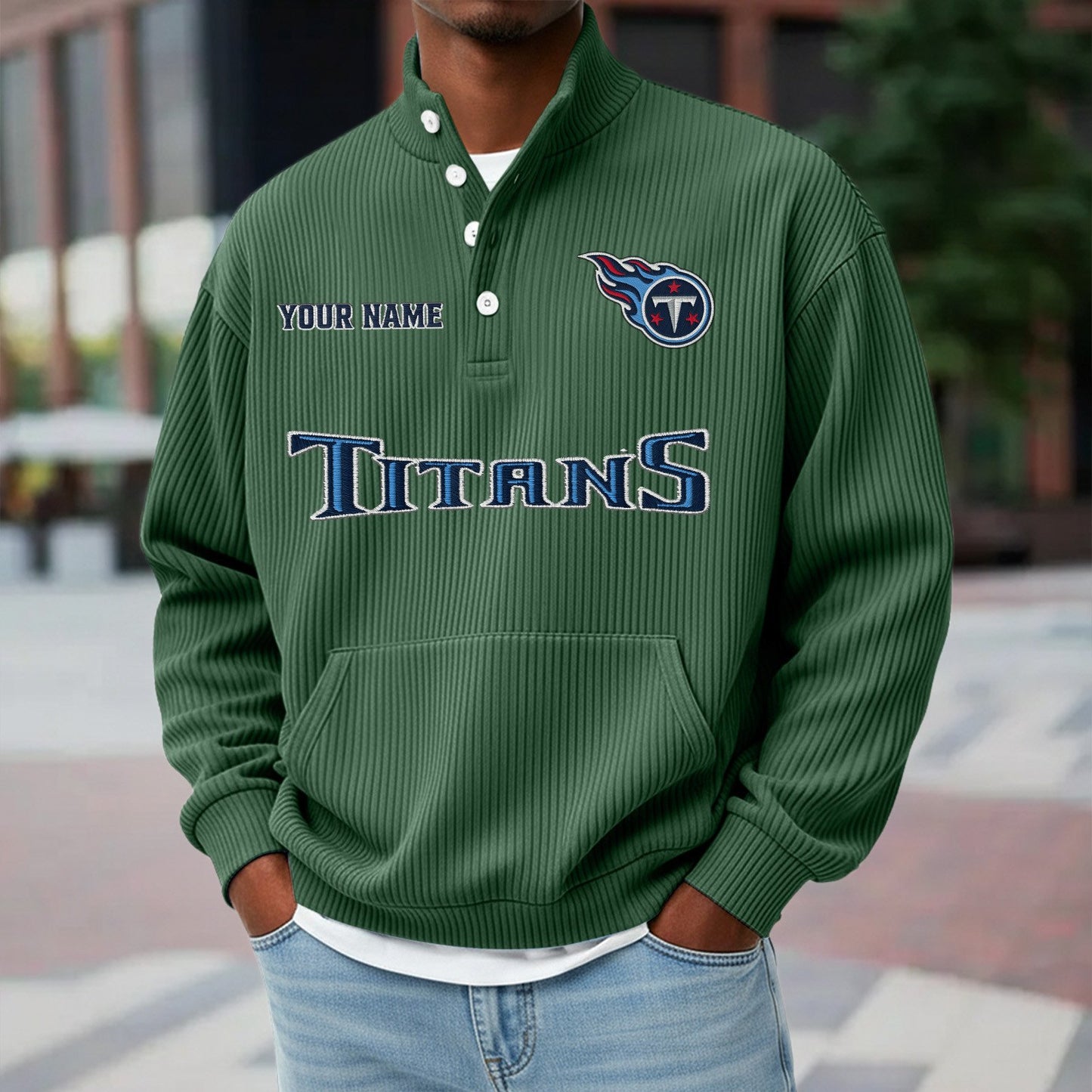 TEN x NFL Waffle High Neck Long Sleeved Sweatshirt DATND TANTD 221125