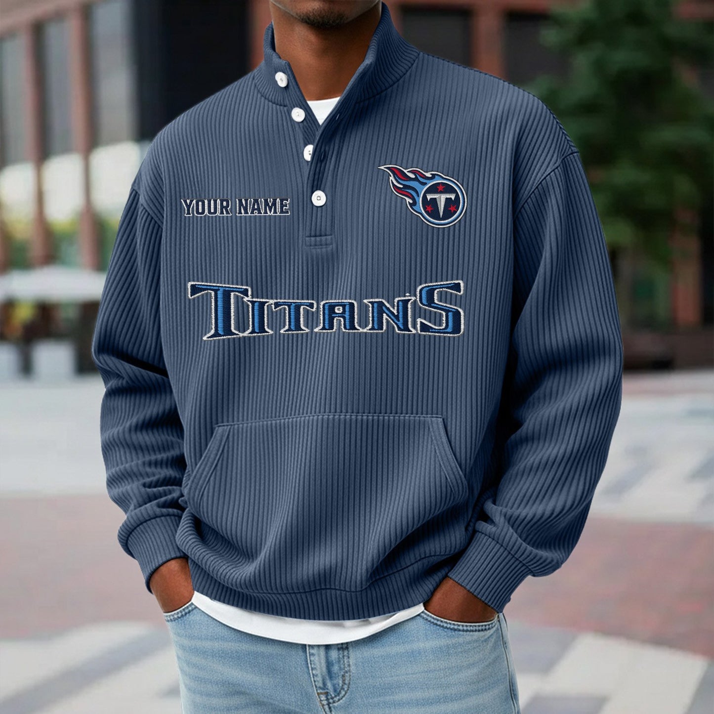 TEN x NFL Waffle High Neck Long Sleeved Sweatshirt DATND TANTD 221125