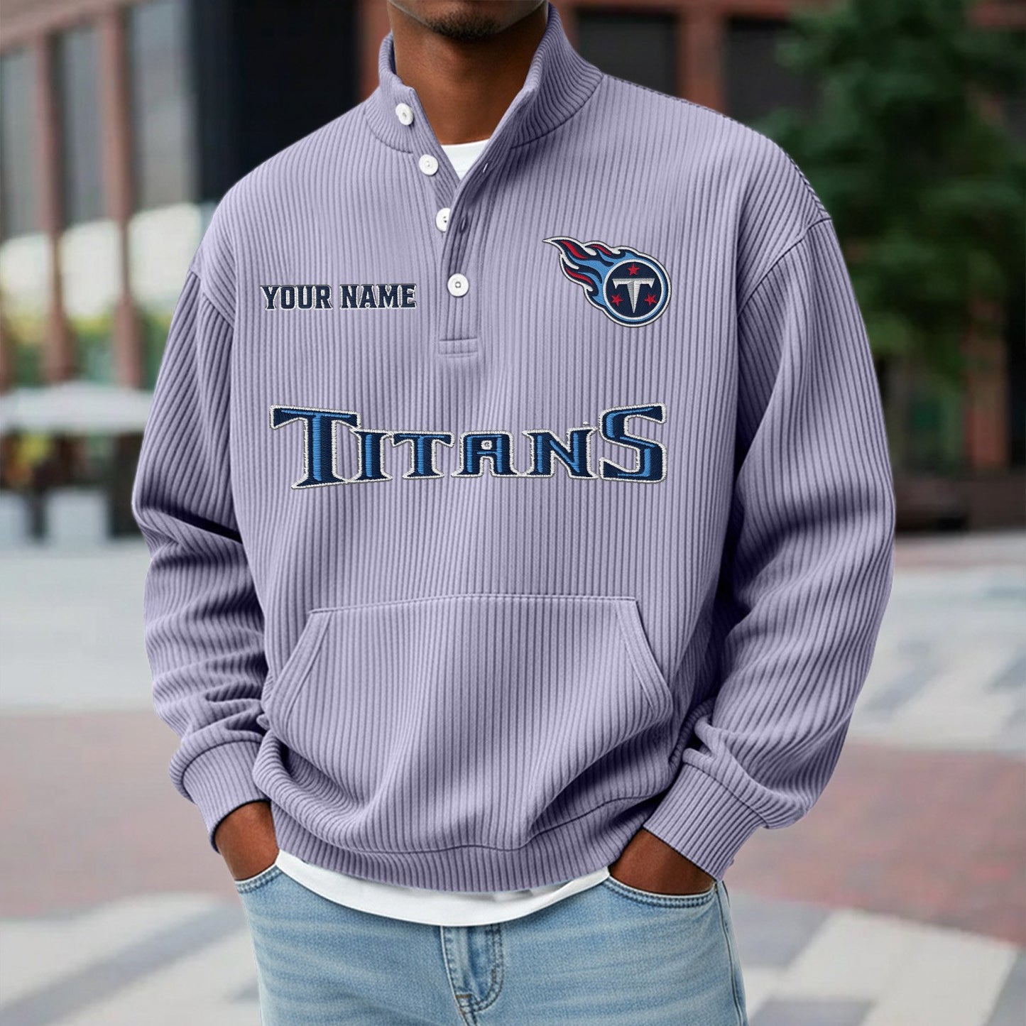 TEN x NFL Waffle High Neck Long Sleeved Sweatshirt DATND TANTD 221125