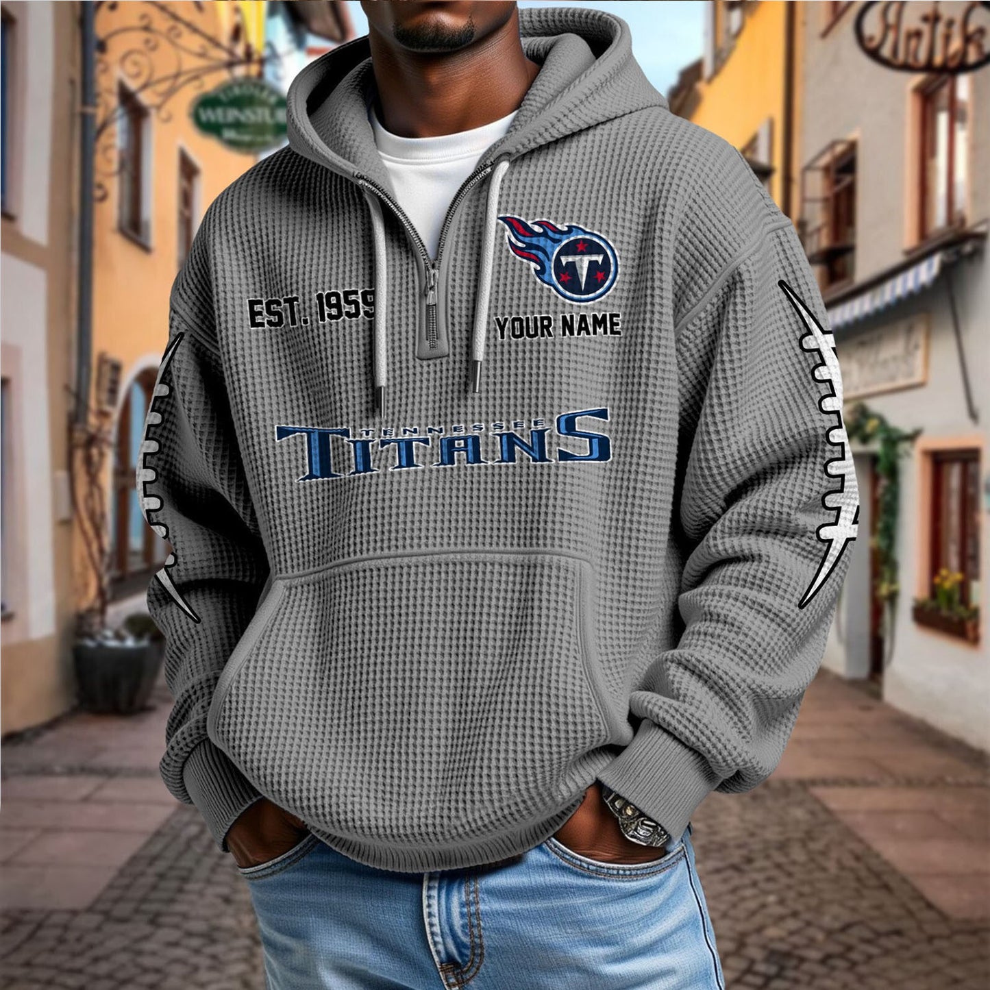TEN x NFL Waffle Hoodie DatND DVT