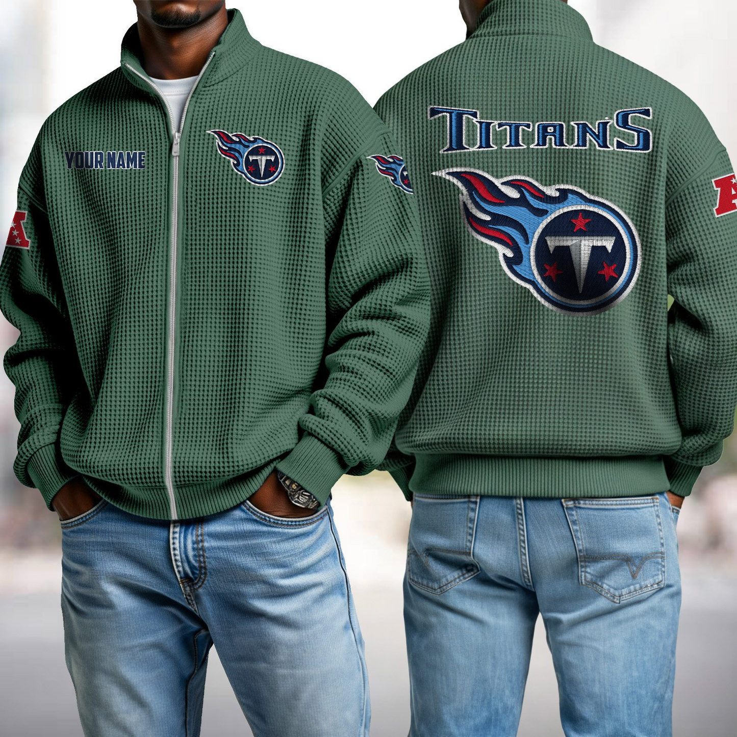 TEN x NFL Waffle Zip-Up Sweatshirt DatND DVT
