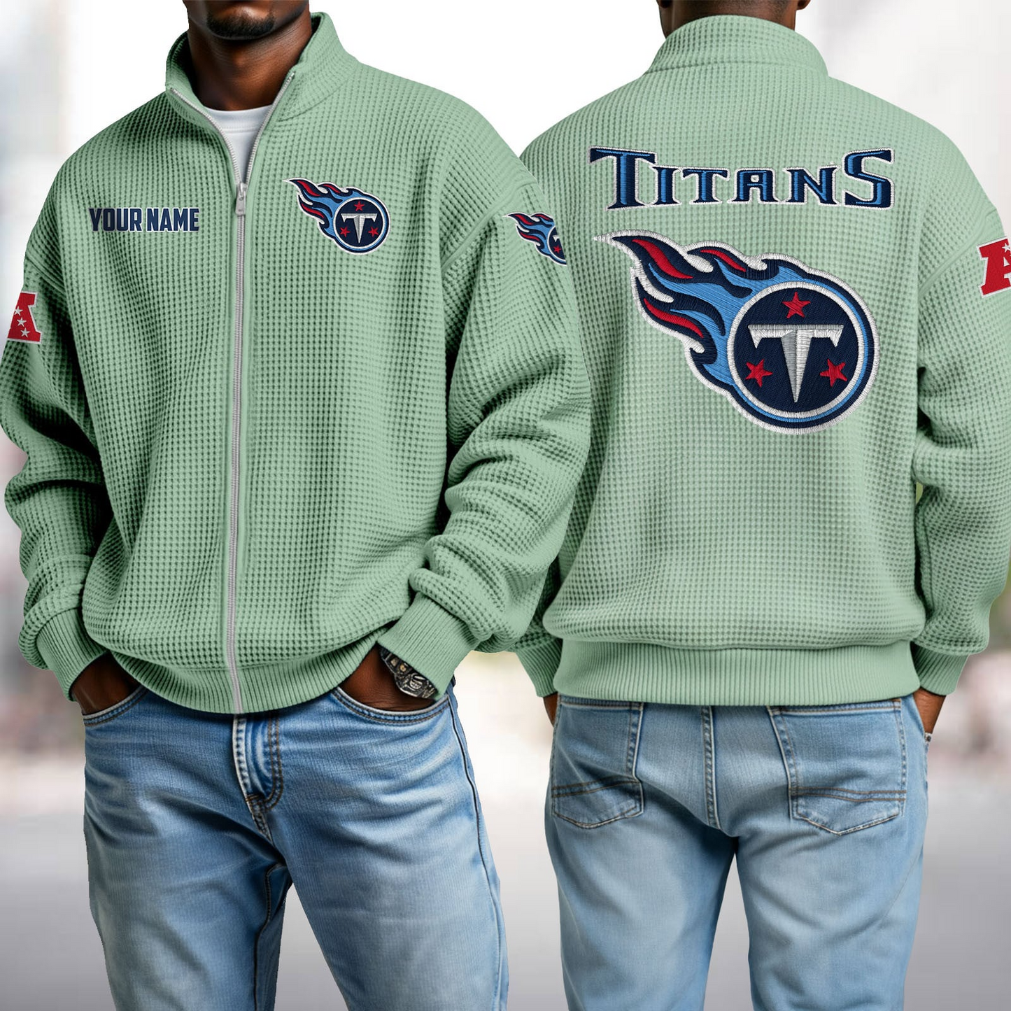 TEN x NFL Waffle Zip-Up Sweatshirt DatND DVT