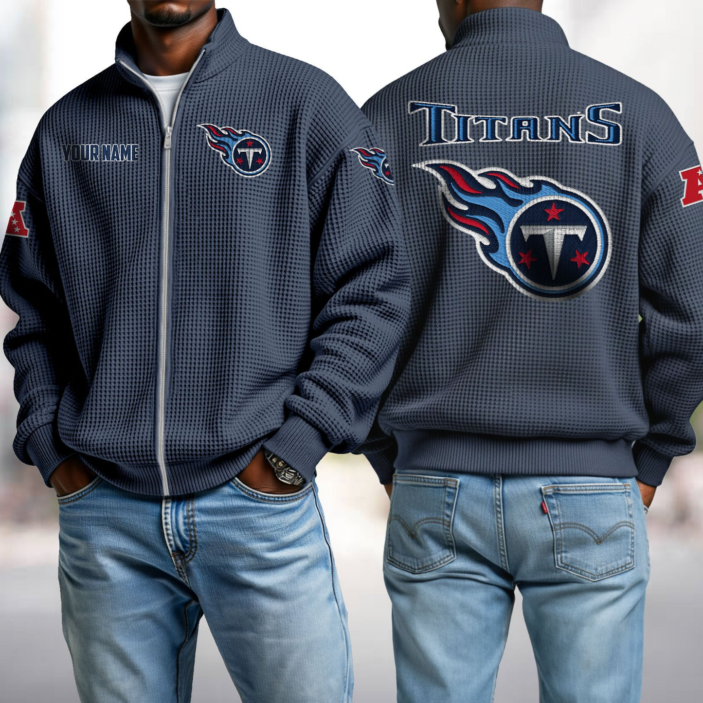 TEN x NFL Waffle Zip-Up Sweatshirt DatND DVT