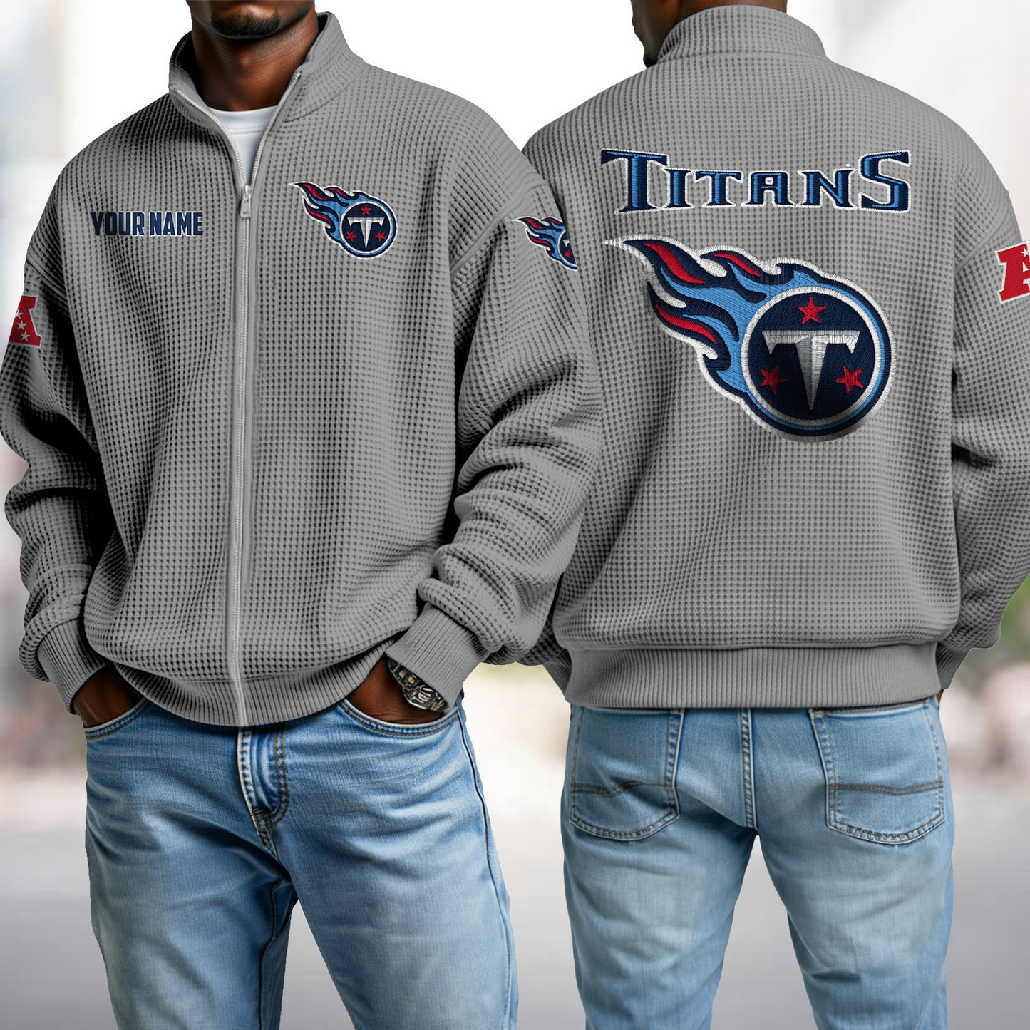 TEN x NFL Waffle Zip-Up Sweatshirt DatND DVT