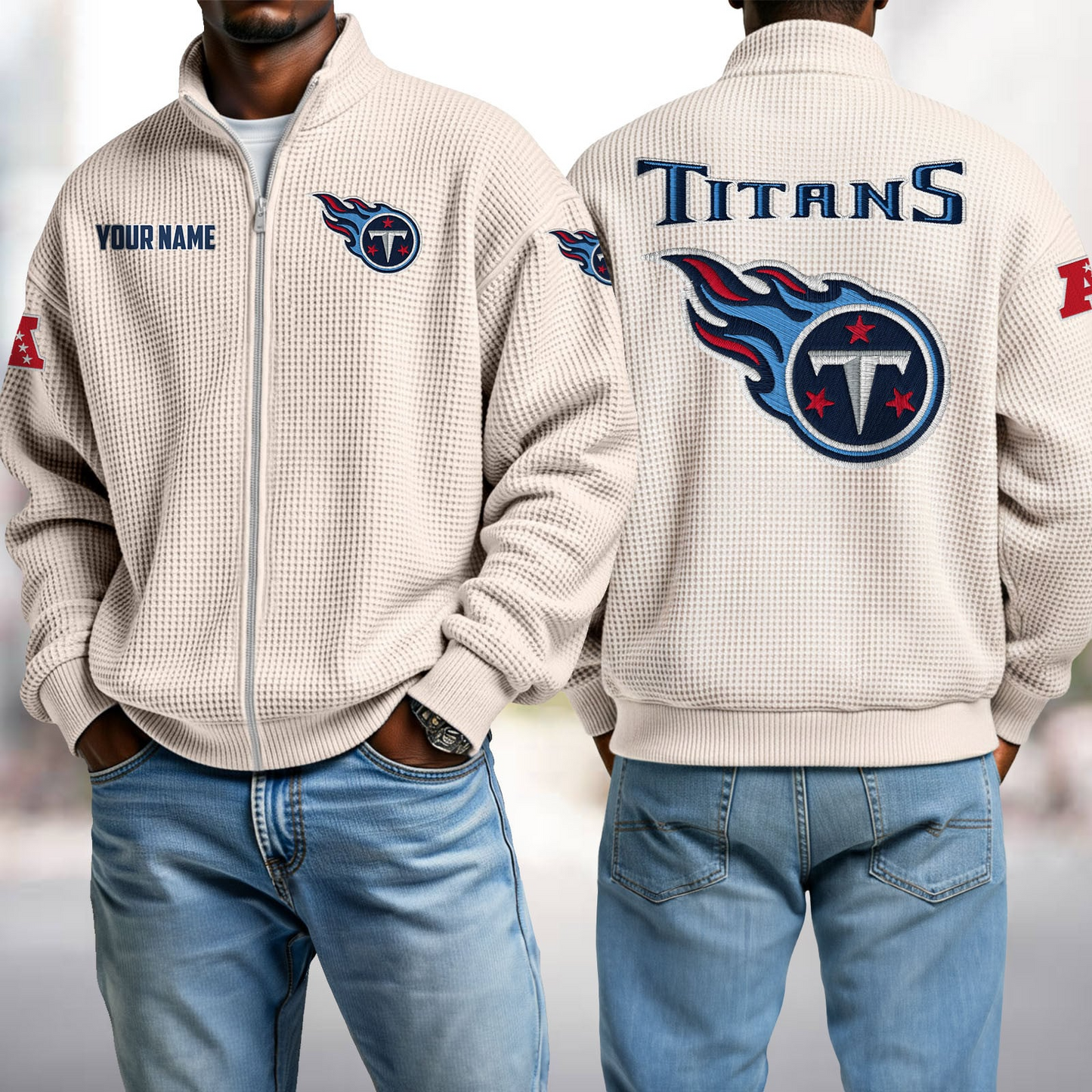 TEN x NFL Waffle Zip-Up Sweatshirt DatND DVT