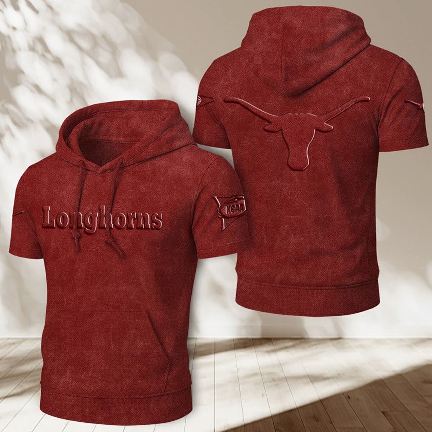 TEX x NCAA Half Sleeve Hoodie T-Shirt DatND ThuongNH