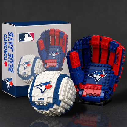 MLB Teams Baseball Glove & Ball Building Block Set DDT NTL