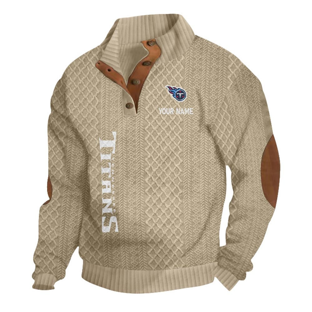 TT NFL Basic Knitted Stand Collar Sweatshirt DDT CTND