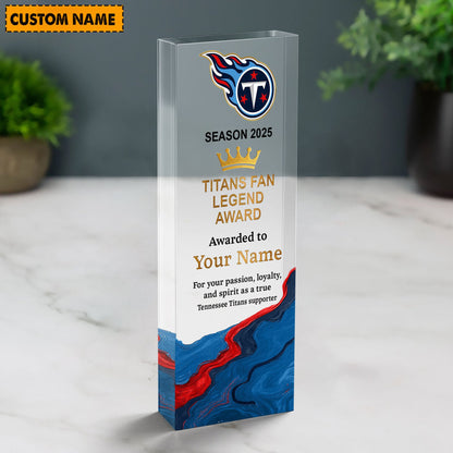 TT NFL Personalized Acrylic Award Plaque Funny Christmas Gift For Family DDT NTL