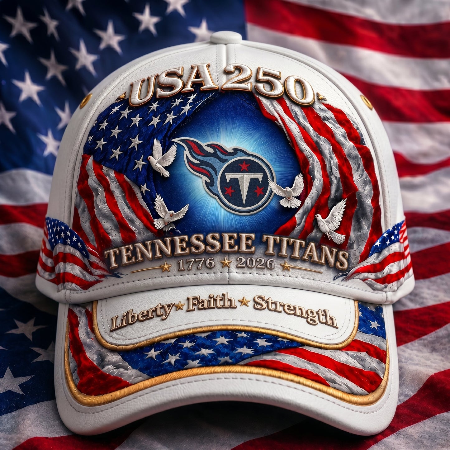Premium NFL x TT 250 Years  Anniversary Of Freedom  Cap 220626