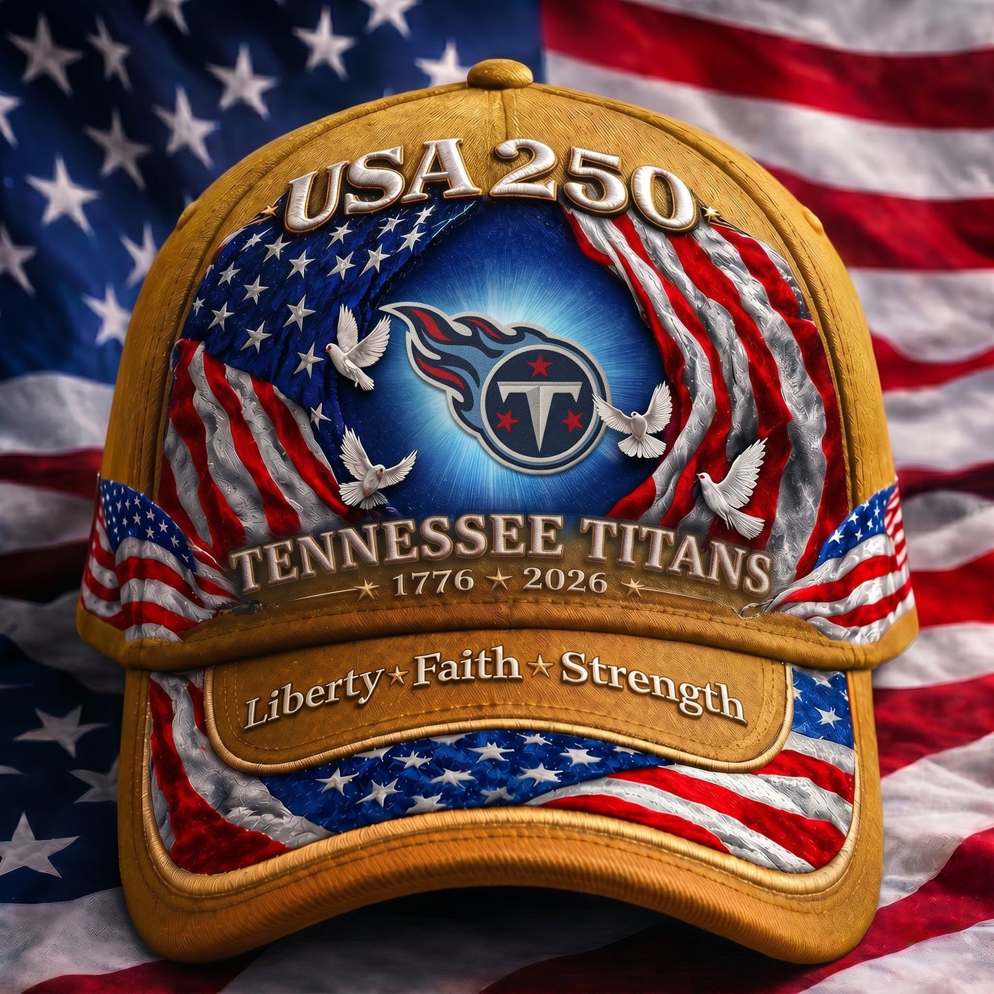 Premium NFL x TT 250 Years  Anniversary Of Freedom  Cap 220626