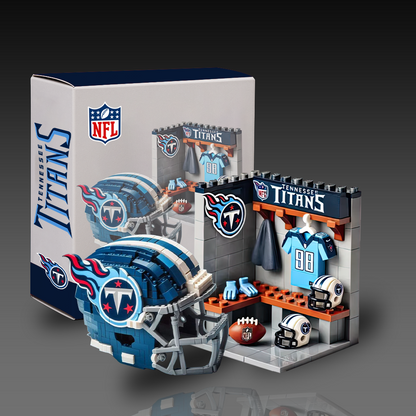 NFL Team Changing Room & Helmets Building Block Football Set DDT CTND