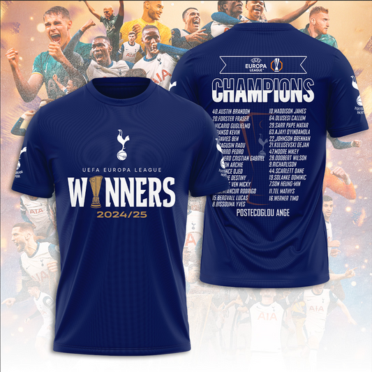 TOT Europa League 2025 Champions 3D Shirt V10 NDD