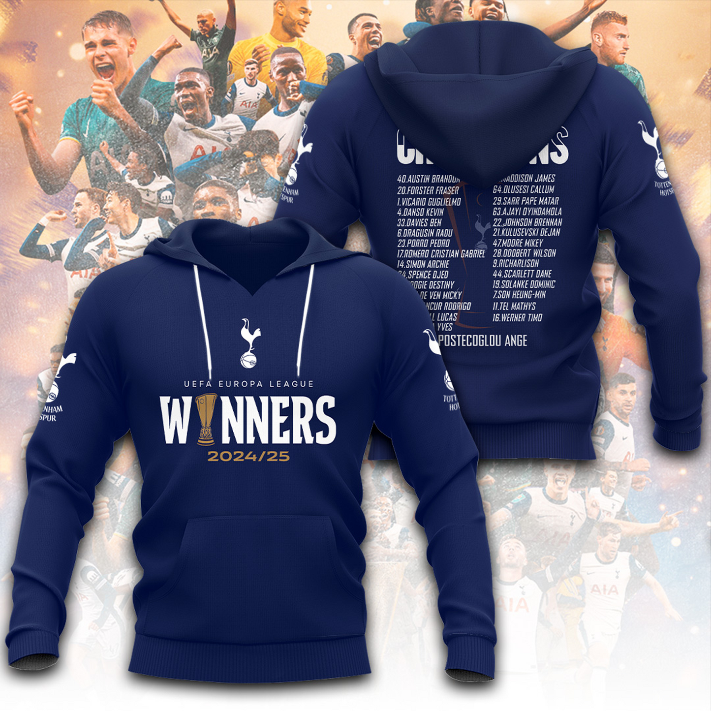 TOT Europa League 2025 Champions 3D Shirt V10 NDD