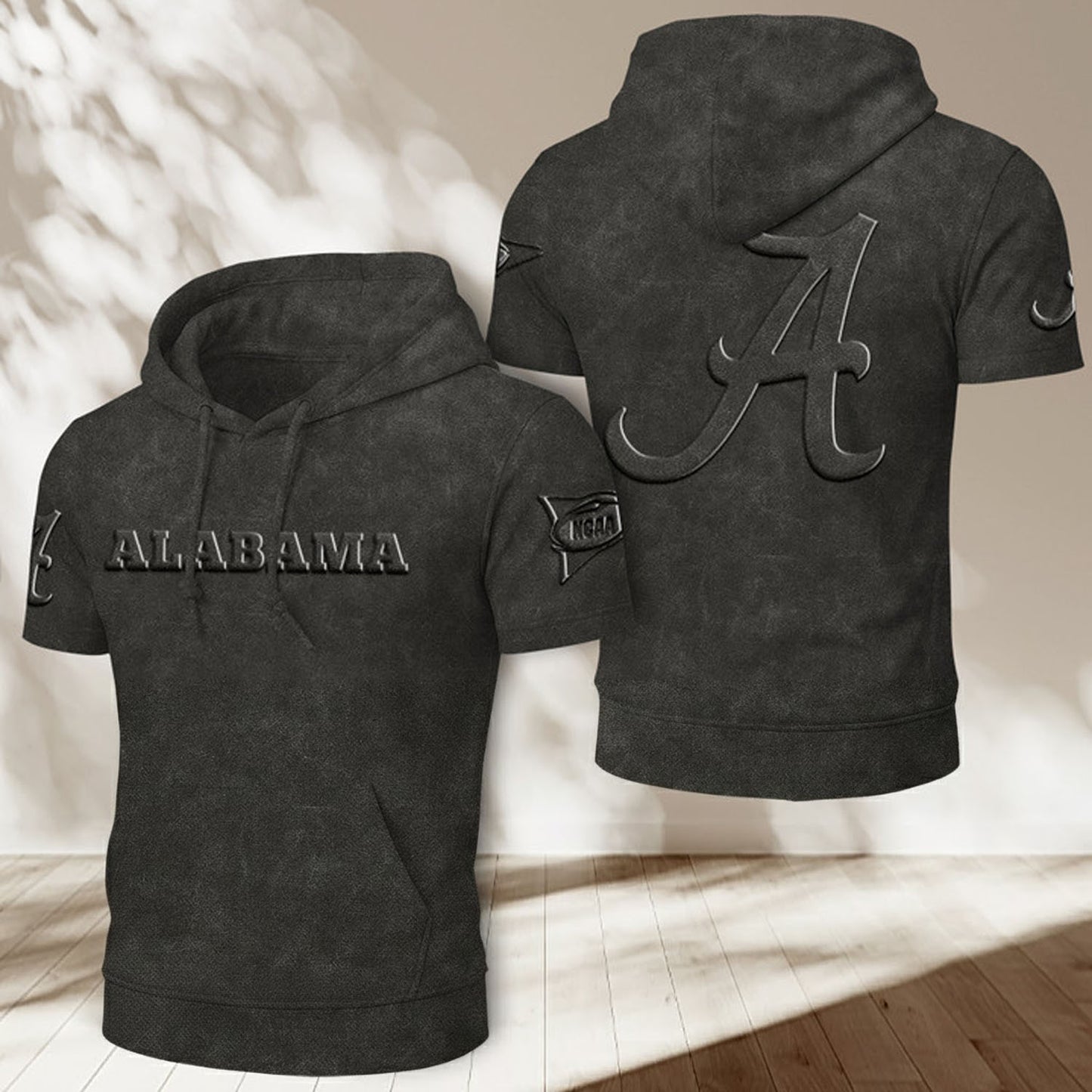 UA x NCAA Half Sleeve Hoodie T-Shirt DatND ThuongNH