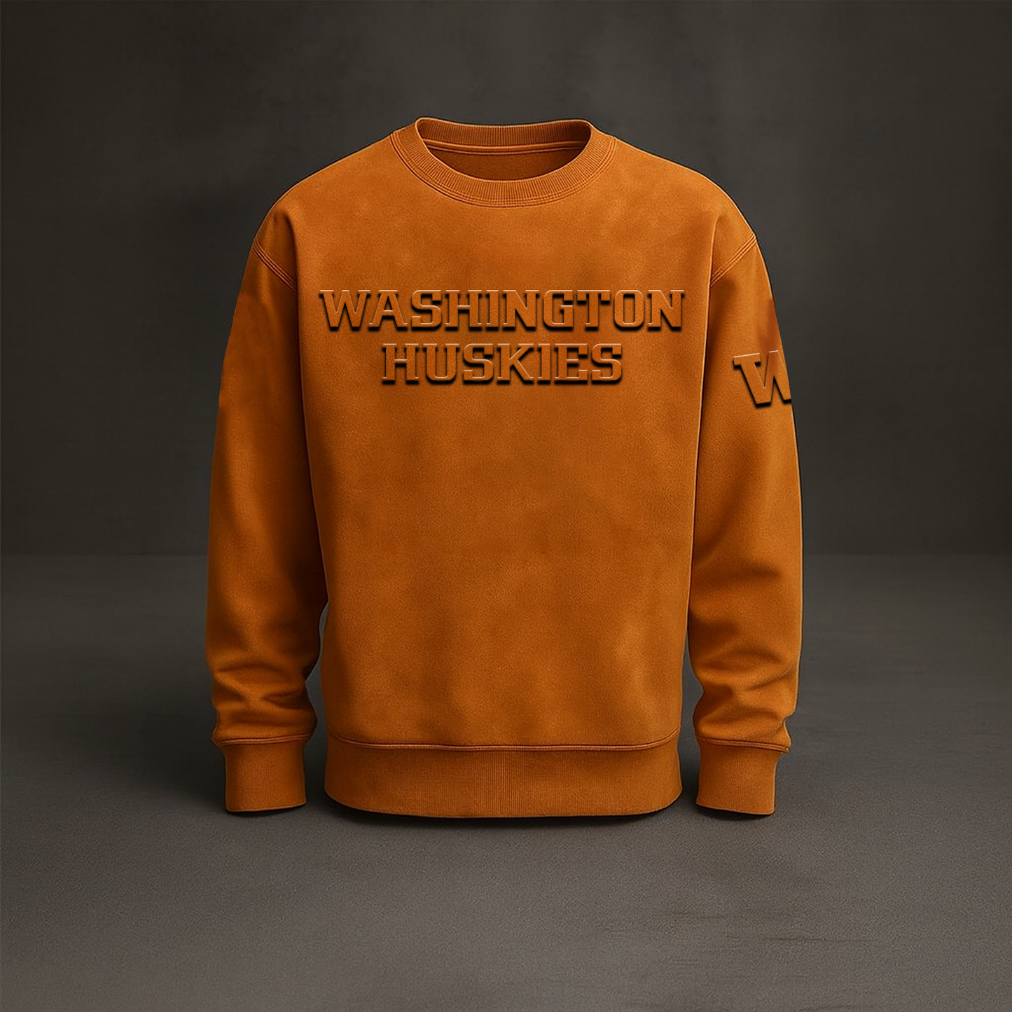 UW x NCAA Embossed Sweat Shirt DATND TANTD