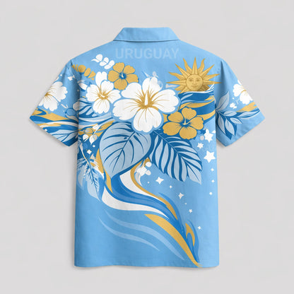 Uruguay World Cup 2026 Floral Hawaiian Shirt PVT02 DATND LBN 90526