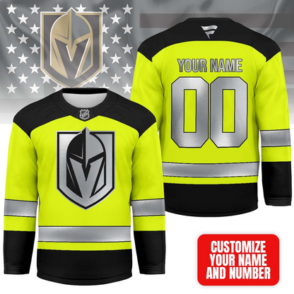VGK Premium NHL Hi-Vis Safety Hockey Jersey DDT CTND