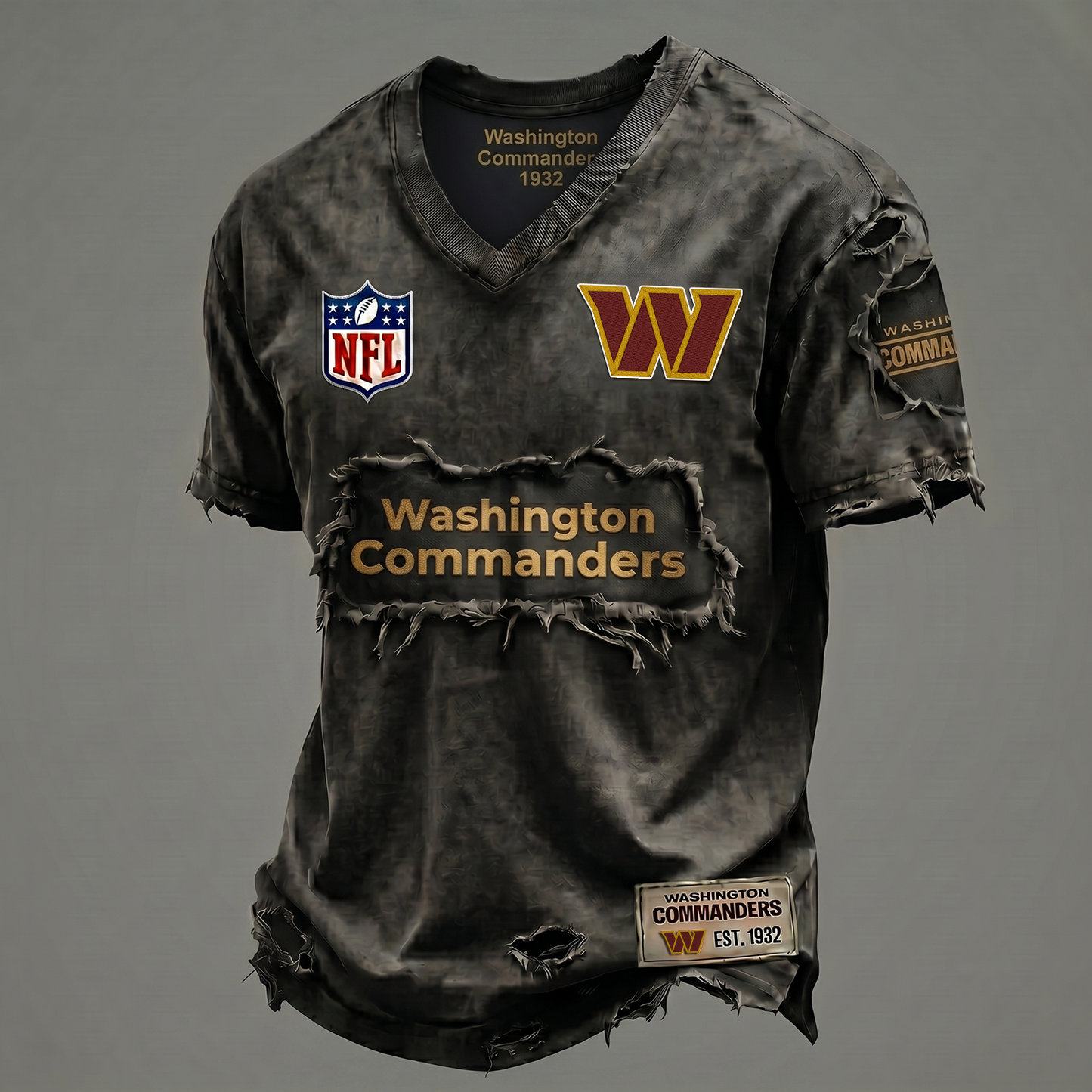 WC NFL Premium V-Neck T-shirt Gift For Fans 0306 NAK DATND NHT