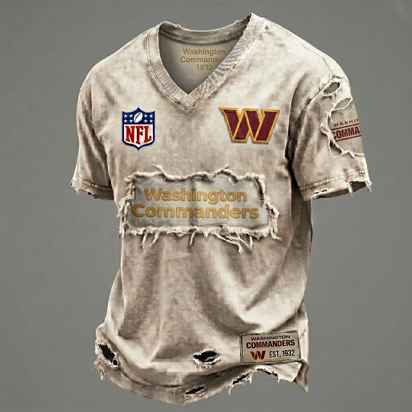 WC NFL Premium V-Neck T-shirt Gift For Fans 0306 NAK DATND NHT