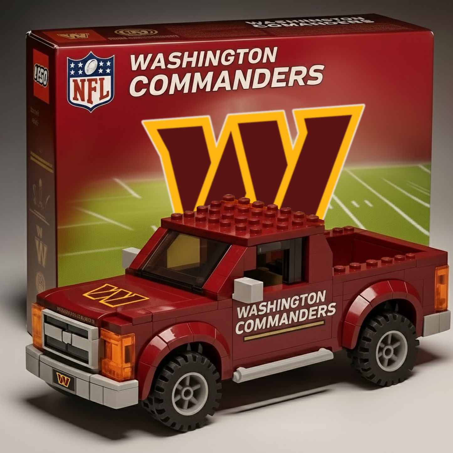 WAS x NFL Building Blocks Truck Toy Set V2 DatND DVT