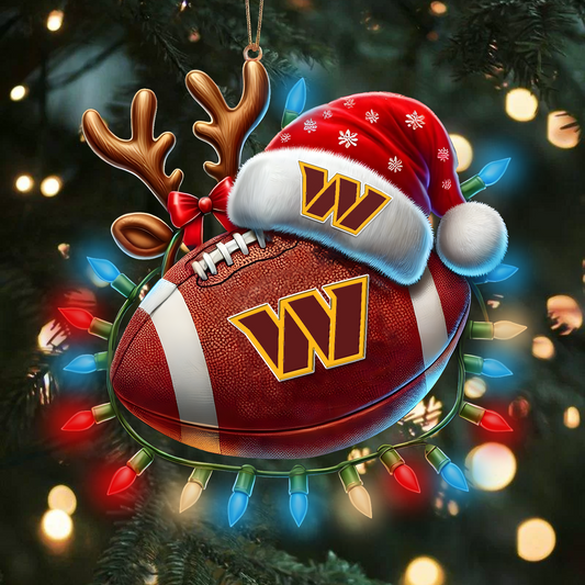 WAS x NFL Christmas Lights Football Ornament 0110 DatND ThuongNH